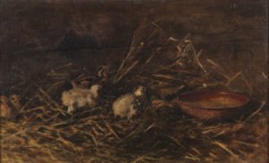 Giovanni-Segantini-Pulcini-nellaia-1883_1885-olio-su-tela