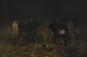Giovanni-Segantini-Nella-stalla-1881-1883-olio-su-tela